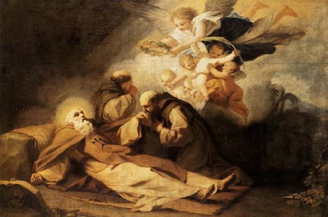 Antonio Viladomat y Manalt The Death of St Anthony the Hermit Spain oil painting art
